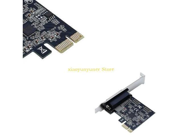 Parallel Port DB25 25Pin PCIE Riser Card LPT Printer to PCI-E for Express Cards Converter AX99100