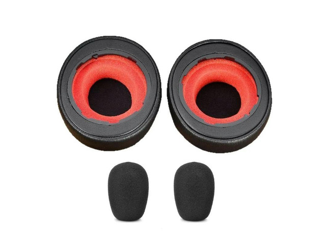 Flexible Ear Pads and Microphone Foam For Jabra Evolve2 55 Headsets Noise Isolation Earmuff Ear Cushions Sponge Cover