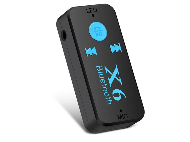 X6 Bluetooth 4.0 Adapter 3 In 1 USB Bluetooth Receiver 3.5Mm Audio TF Card Reader MIC Call Support For Car Home