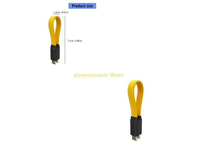 Braided USB C Charging Cord Double Male End Connectors Support 60W Fast Charging for Multiple Devices
