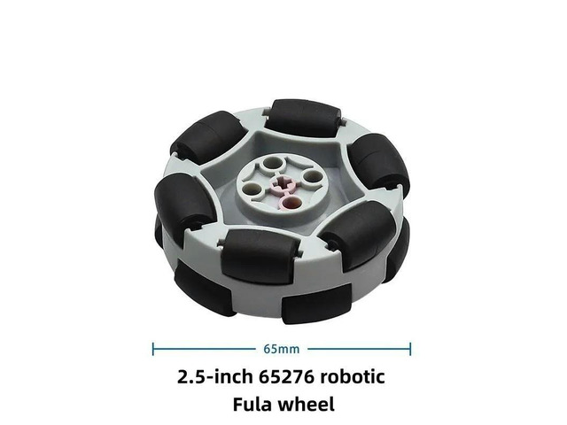 2.5-inch 65276 robot Fulai wheel 50mm tt motor compatible with Lego plastic omni wheel