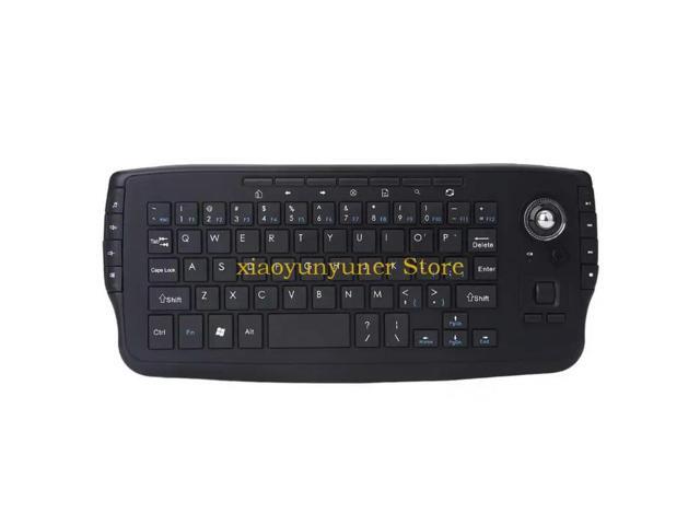 Trackball 2.4G Keyboard 2 in 1 Support Backlit Space Saving for Office and Home Entertainment High Precise P9JB