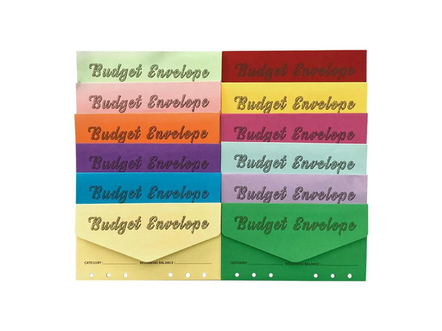 1Set Cash Envelopes For Budgeting Budget Binder Envelopes Wallet Envelope With Expense Tracker Budget Sheets, For Budget Plan