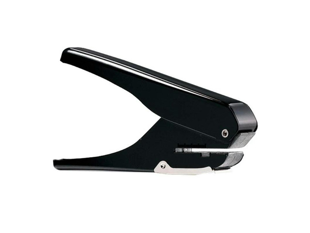 Office Hole Oval Hole Puncher 10 Sheet Capacity with Positioning Scale Confetti Bin for Work Permit Cards