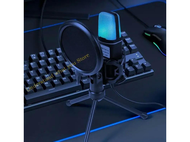 Microphones Vlog Video Live Streaming Durable Condenser Microphone Shock Mount