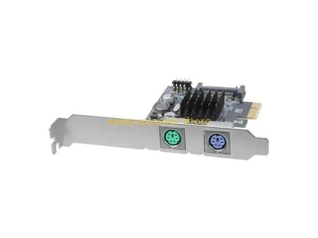 PCIE To 2 Adapter Built-in USB Expansion Card 2 Keyboard Mouse Expansion Drive-Free MCS9990 Chip