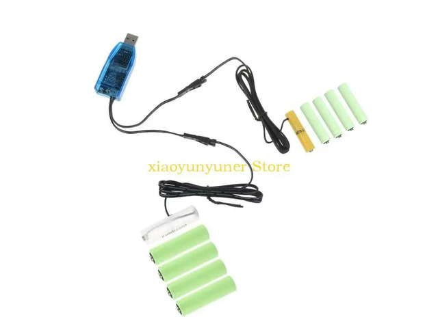 1 to 2 1V-24V Type C USB Power Supply Replacement for AAA+AA