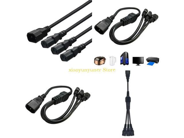 UPS PDU Power Distribution Cable IEC320 C14 to 3xC13 10A250V Extension Line Wire
