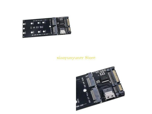 Add On Card NGFF M.2 Adapter M2 SATA3 Raiser M.2 to SATA Adapter NVMe SSD to SFF-8654 Expansion Card 30/42/60/80mm