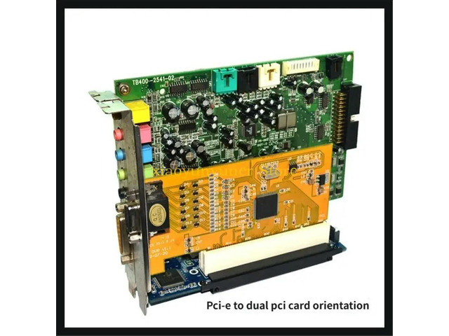 PCIE to Double PCI Expansion PCIE Adapter Card Video Capture Control Card Innovative Sound Card ASM1083 Chip
