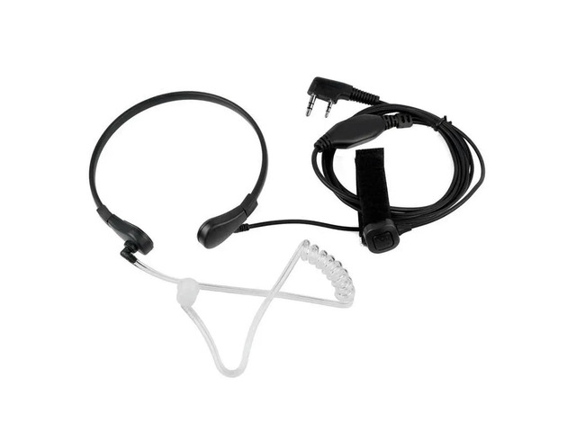 Replacement Spare Parts Accessories Throat Microphone Mic PTT Laryngofon Air Tube Headset Earpiece For UV-5R UV B5 GT-3TP UV-