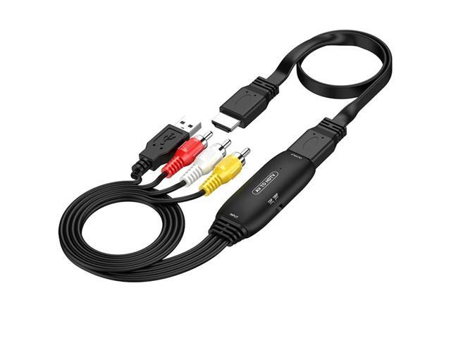 zj-th1080P AV to HDTV RCA-Compatible to HDMI-Compatible Composite Adapter Converter with HDMI-Compatible Cable AV