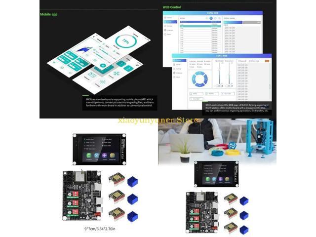 Engraving Machine Mainboard MKS DLC32 V2.1 Control Board TS35 LCD 3Pcs TMC2209
