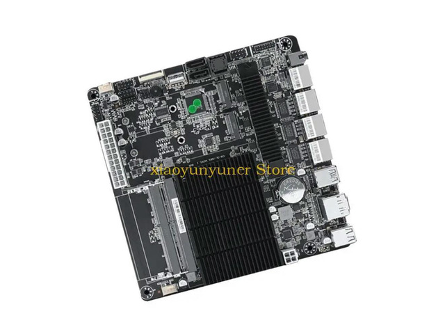 6-Bay NAS Mini ITX Motherboard Integrated Cores Processor 2.7GHz 2X DDR4 2X M.2 NVMe 2280 2X SATA3.0 for Computing