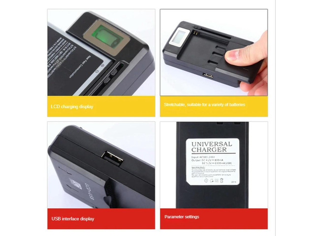 4.2V Mobile Universal Charger Wall Travel Charger for Cell Phone PDA Camera Li-Ion Charging US