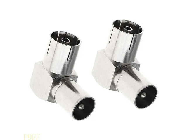 RF Coaxial Right Angled Aerial Cable Connector RF Coaxial F Female to Male