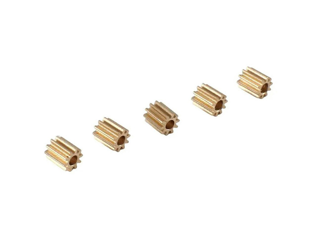 5Pcs Brass 10T Pinion Gear Motor Gear For Axial SCX24 1/24 RC Crawler Car Replacement Upgrade Parts Accessories