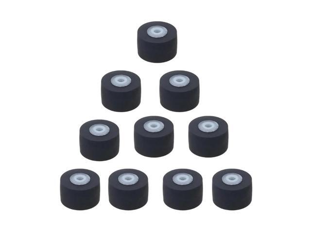 10pcs/Pack Cassette Radio Movement Pinch Roller Rubber Tape Wheels for Video Devices Simple Installation,10-6-1.5mm