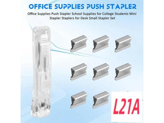 Office Supplies Push Stapler School Supplies For College Students Mini Stapler Staplers For Desk Small Stapler Set