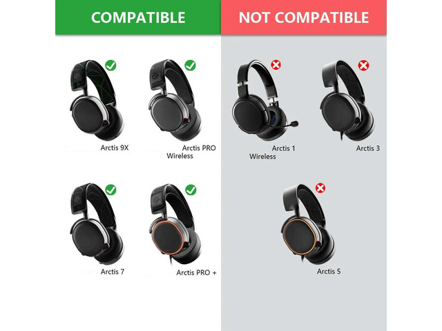 Replacement Headband Headphone Velour Elastic Headband Top Pad Cushion For Steelseries Arctis 7