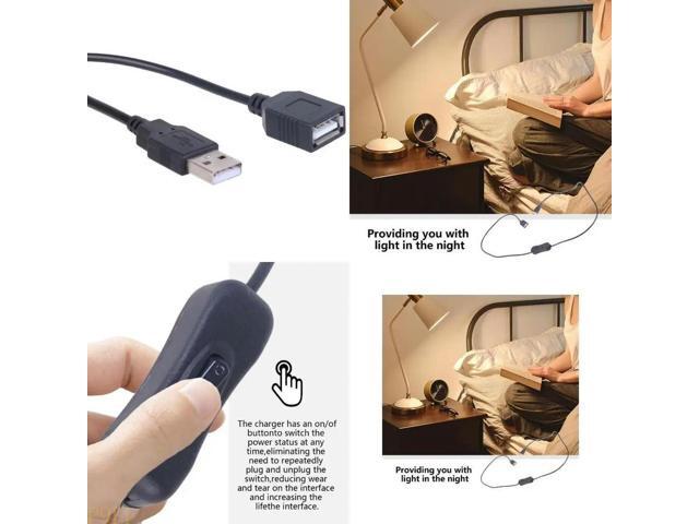 USB Male to Female Extension Cord USB Extension Cable Power Cord for LED Lamp