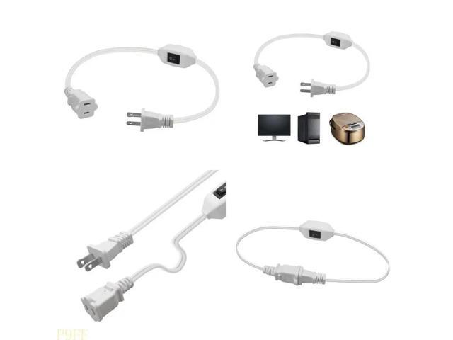 American Nema 1-15P to 1-15R US Convert Power Extensions Cable 2pin 1-15P to 2hole 1-15R Adapters 12.6inch Long