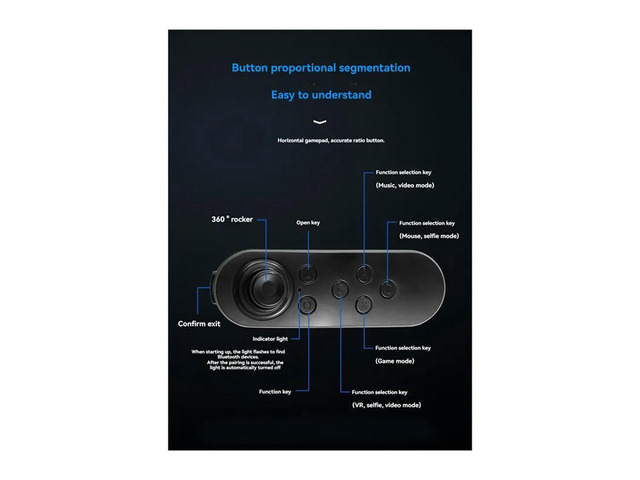 Bluetooth VR Remote Game Controller Joystick Gamepad Somatosensory Remote Control