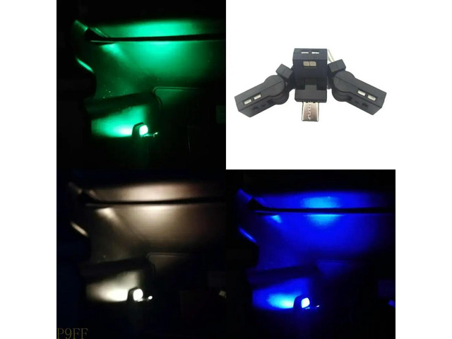 Auto On Off Light Sensoring Color USB C Car Decoration Lamp With Memory Function
