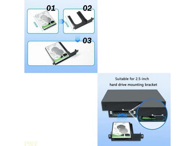 For 2.5inch Hard Drive Bracket With Screws 3D Printed Bracket HDD/SSD Holder for SCPH-30000 SCPH-50000 Accessories