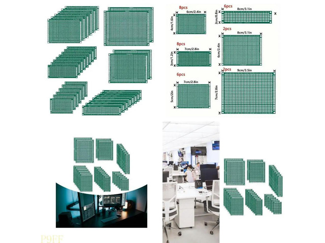 32Pieces Fireproofs FR4 Fiberglass Prototyping Plate With Mounting Holes For IoTs Projects