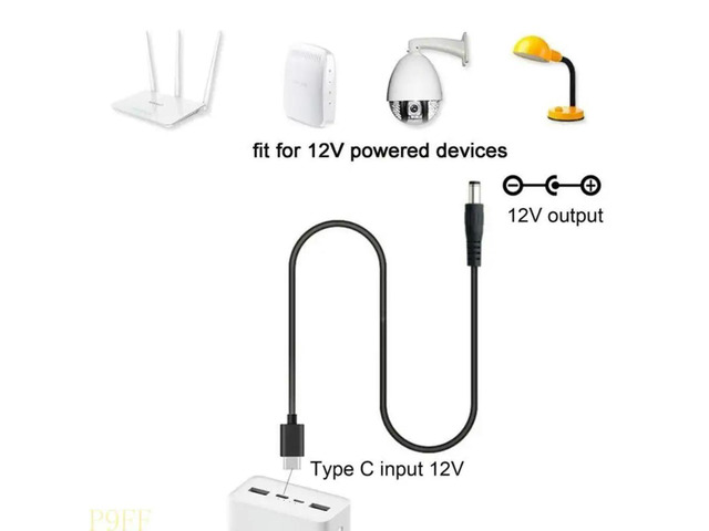 Efficient USB C To DC5.5x2.5mm Charging Cord For PD100W Power Solution Fast Charging Cable Type C to DC5.5mm Converters