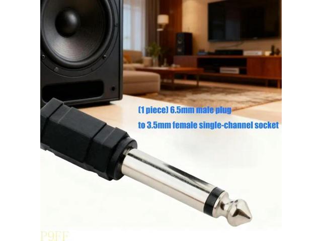 Durability Plate 6.5mm to 3.5mm Mono Audios Adapter Connectors Reliable