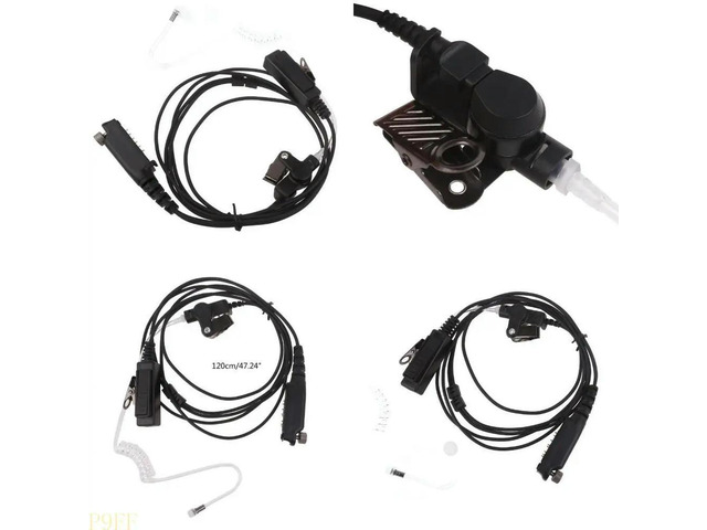 Multi-pin Earpiece with Finger PTT Mic WalkieTalkie Headset for Sepura STP8030 STP8035 STP8030 STP8000