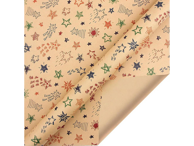 6 Pcs Wrapping Paper Sheets,Birthday Wrapping Paper Set Festival Gift Wrap Papers,Ribbon Present Gift Wrapping Paper