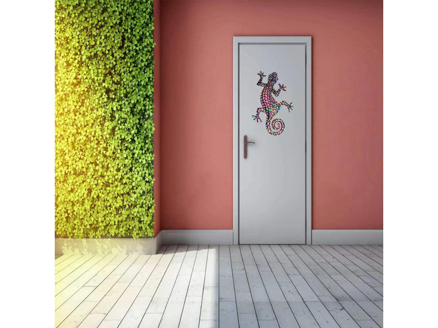 l Gecko Wall Art Decor Lizard Art Hanging For Outdoor Backyard Porch Home Patio Lawn Fence Decorations Wall