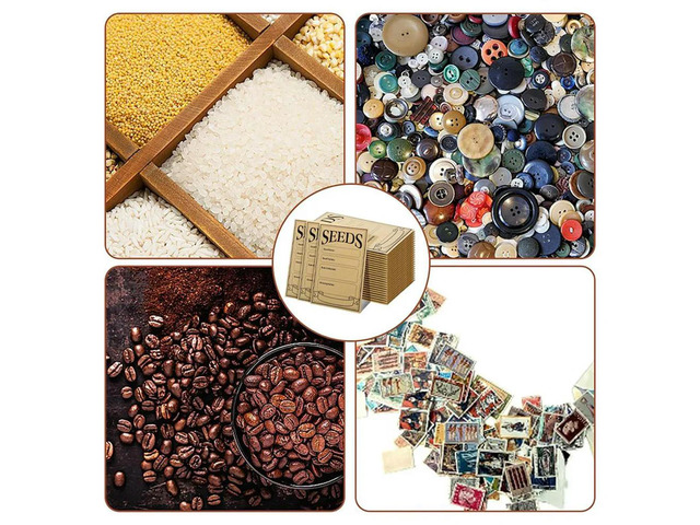 100Pcs Seed Envelopes 3.1X4.7 Inch, Seed Envelopes Brown Paper Seed Packets Envelopes For Vegetable Easy To Use