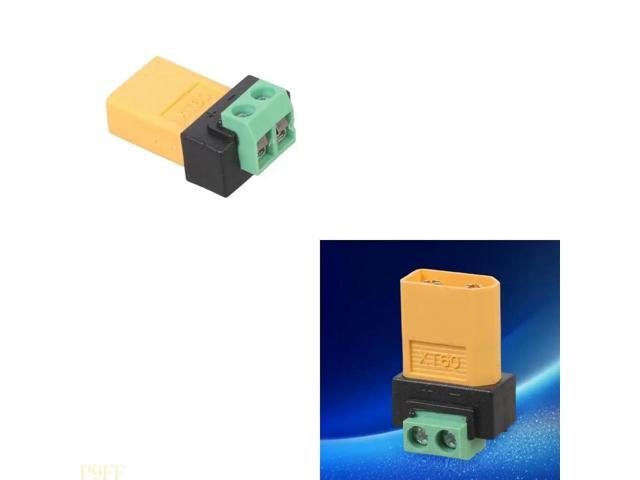 10A XT60 Adapter Plug With Green Terminals For Solar Panel Charging