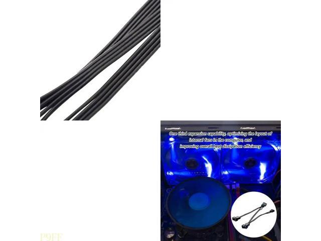 High Durability 4Pin 1 To 3 3pin/4pin Fan Extension Wire For MultiFan Connection