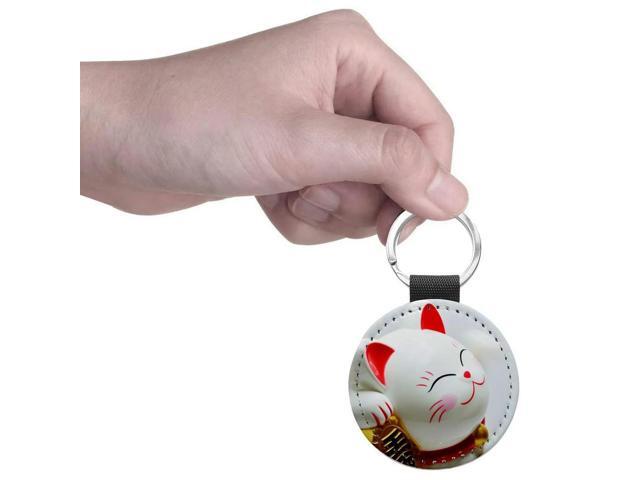 10 Pack Sublimation Blanks Keychain Glitter PU Leather Keychain DIY Heat Transfer Keyring