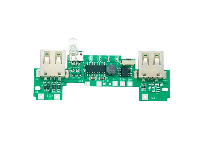 USB 5V 2A Mobile Power Bank Module Lithium Li- Charging Board LED Indicator Version