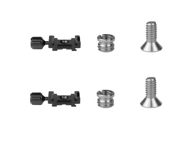 2Pcs/Set Quick Release Plate Holder Head Plate Stabilizer Expansion Conversion Clip Black Aluminum Alloy For SLR Photography