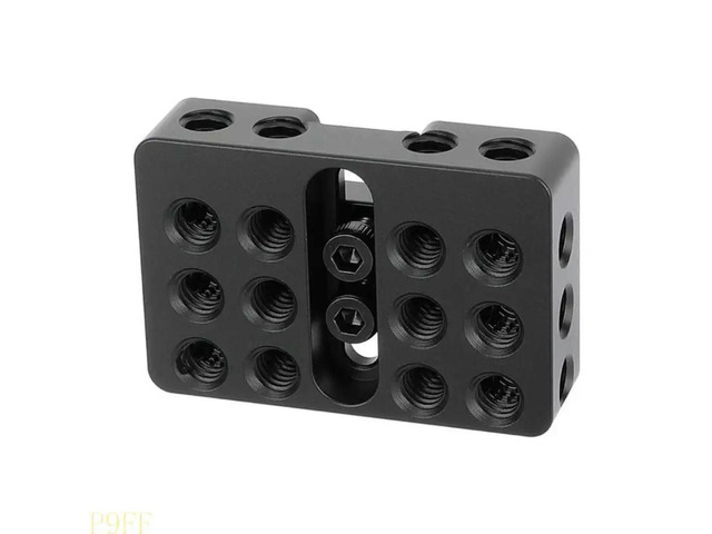 Mini MultiHole Camera Cheese Plate Hot Shoe Mount Adapter 1/4 Thread Hole