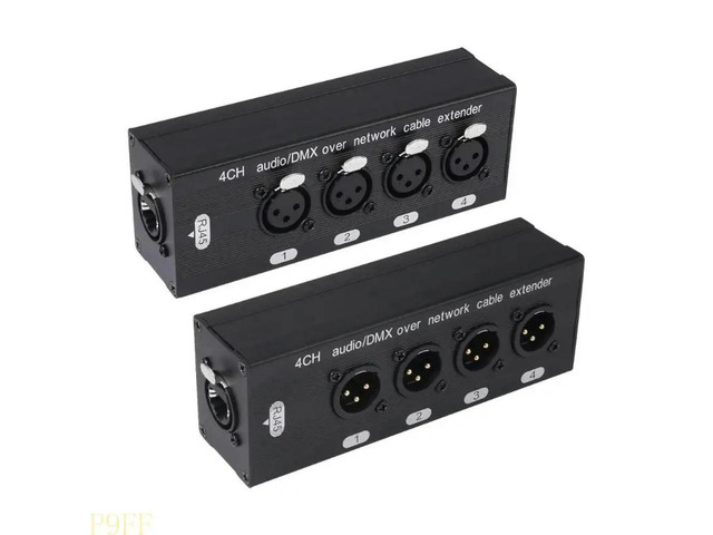 Hard 4 Port XLR Sound Expander via Ethernet Cable for Live Performances Gear