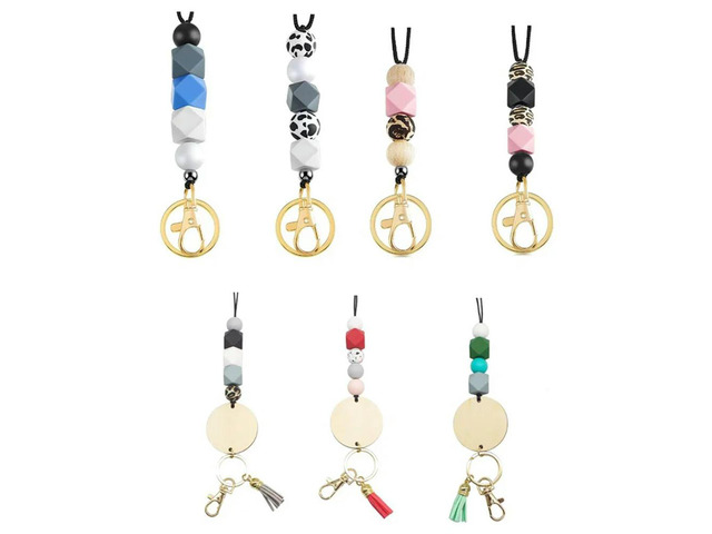 Teacher Breakaway Lanyards For Id Badges And Keys Beaded Cute Badge Lanyards For Women Soft Nurse Necklace Boho Style