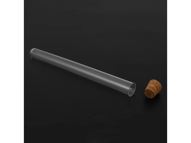 100Pcs oratory Plastic Test Tube 15Ml With Cork 15X150mm oratory School Education Supplies