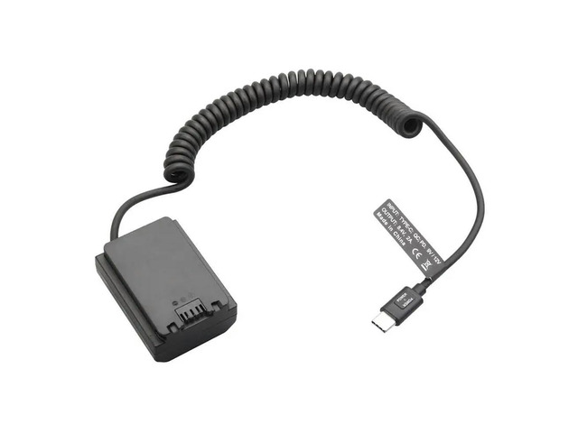 Dummy Type-C Spring Cable Plastic NP-FZ100 NP FZ100 For A9 A9R A9S A7R3 A7M3 A7S3 A7III A7R4 A7M4 A6600 A7C FX3