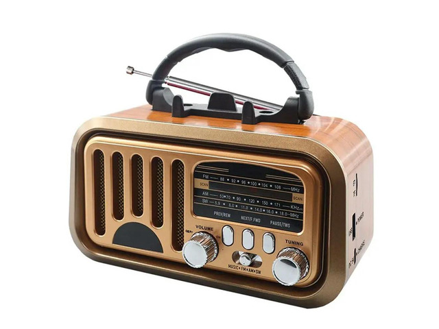 Vintage Radio Classic Retro Style Bluetooth FM AM SW Speaker With TF Card And USB MP3 Player