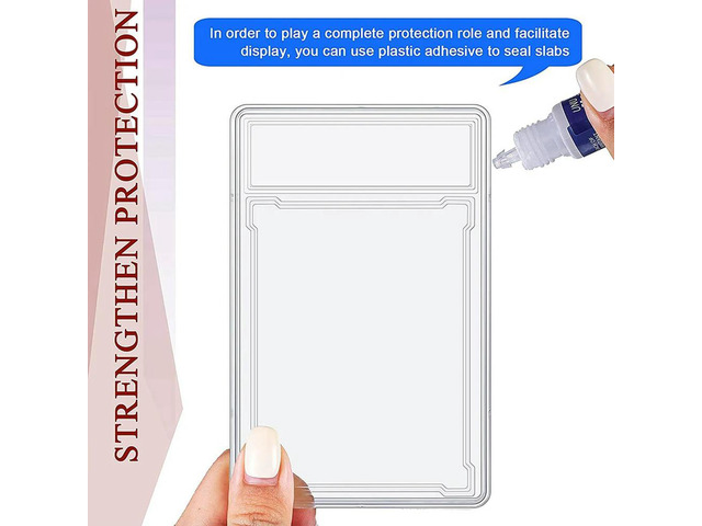 Trading Cards Protector Case Acrylic Clear Baseball Card Holders With el Position Hard Card Sleeves