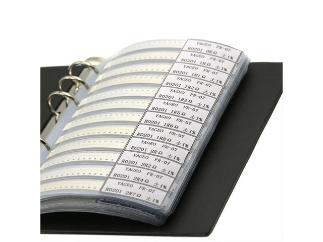 8500PCS Capacitance Sample Book, 170 Value All Series SMD Ohm Capacitor, 1% SMD Resistor Sample Book Assorted Kit