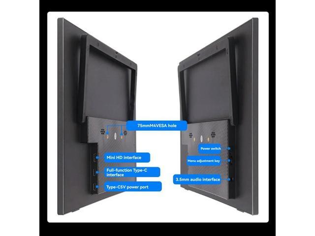 18.5-Inch Touch Screen LCD Type-C/Minihdmi-Compatible Interface IPS Display For Raspberry Pi 5, Mobile Phone US Plug